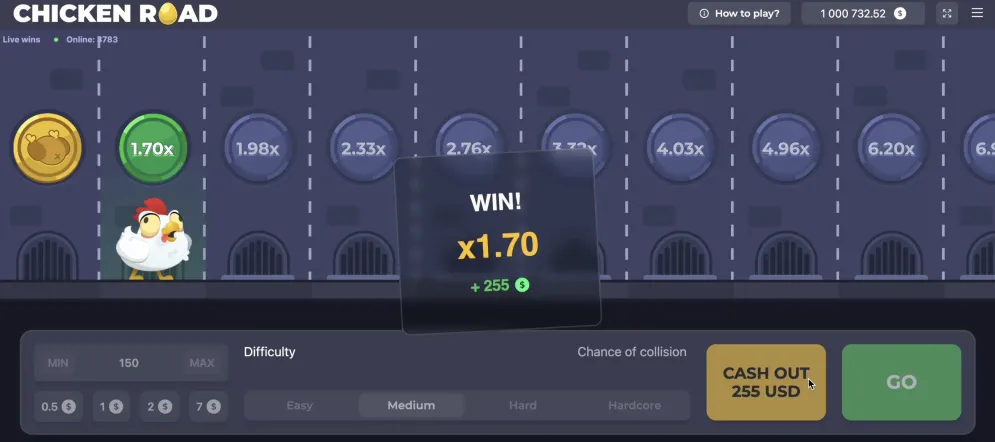 casino chicken road online game